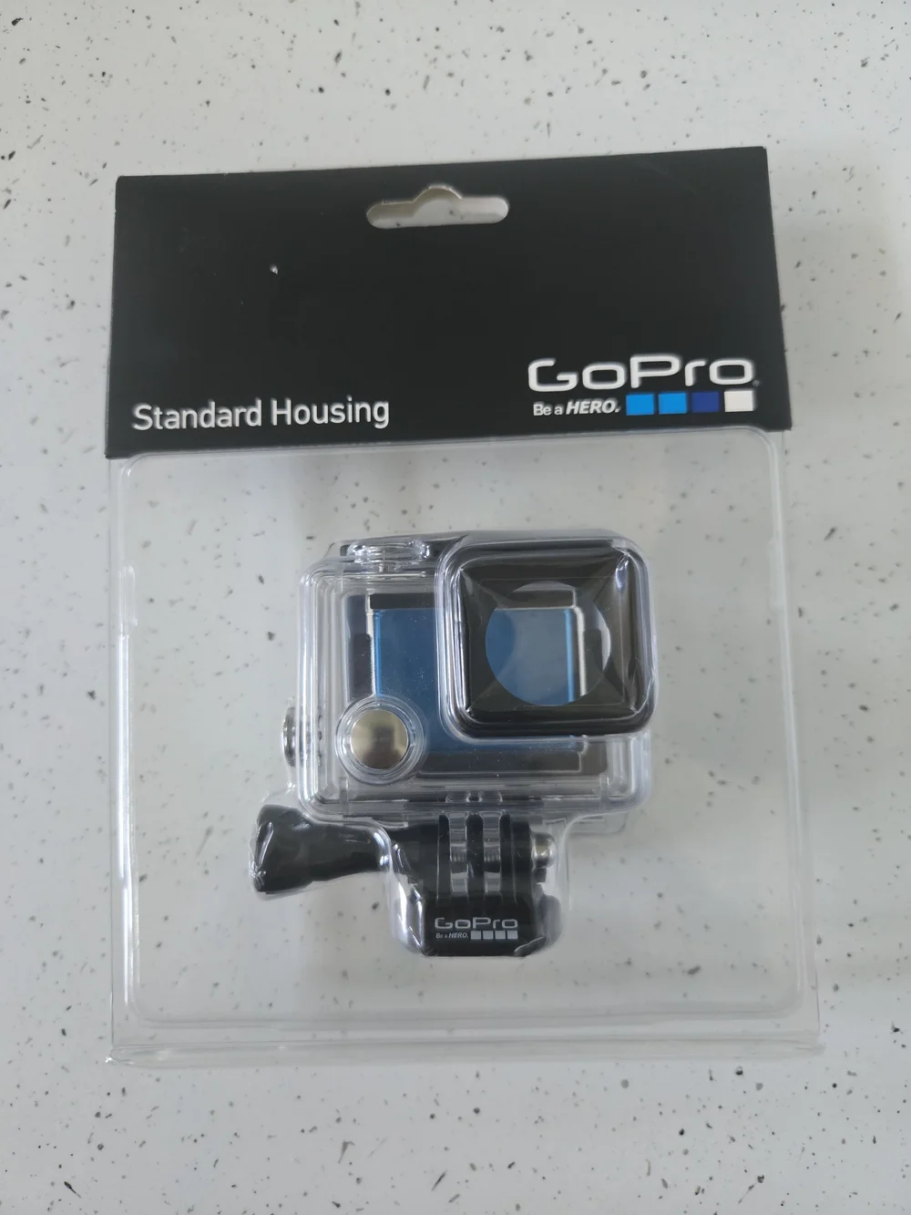 GoPro Standard Housing with Clear Case and Blue Camera Accent